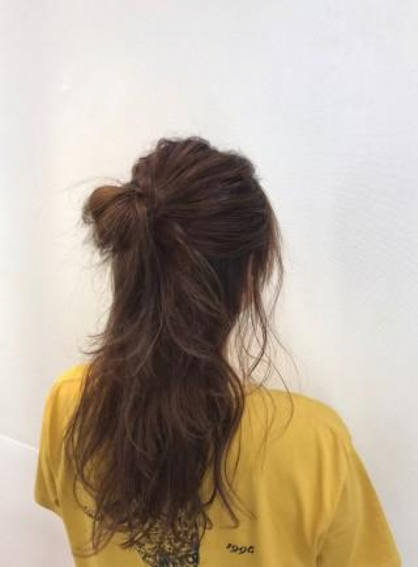 簡単！1分でできるハーフアップアレンジ